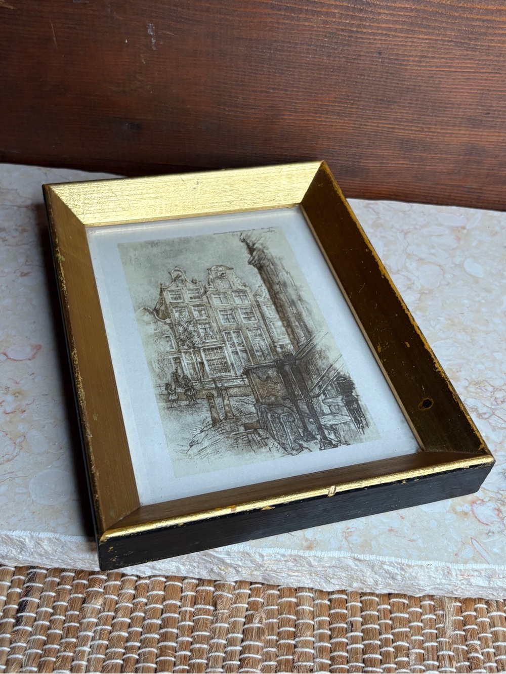 Vintage 1963 Willem Gérard Hofgard Brouweragracht Signed Art Framed - Picture 4 of 7